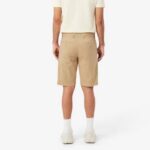 LACOSTE MENS STRETCH TWILL CHINO SHORTS BEIGE - Image 2