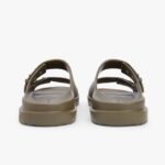TOMMY HILFIGER MEN LIGHTWEIGHT PIN BUCKLE SERRATED POOL SLIDES WILLOW GREEN - Image 5
