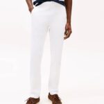 TOMMY HILFIGER MEN'S BLEECKER 1985 PIMA COTTON TH OPTIC WHITE