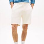 TOMMY HILFIGER MEN'S ESSENTIAL TERRY SWEATSHORT IVORY PETAL