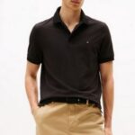 TOMMY HILFIGER MEN'S PERFORMANCE PIQUE REG POLO BLACK - Image 5