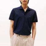TOMMY HILFIGER MEN'S PERFORMANCE PIQUE REG POLO DESERT SKY