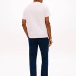 TOMMY HILFIGER MEN'S LOGO EMBROIDERY JERSEY CREW NECK T-SHIRT PINK LILY - Image 3