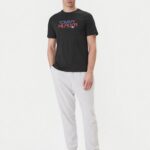 TOMMY HILFIGER MEN'S BRAND LOVE BIG TEXT TEE BLACK - Image 2