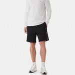 TOMMY HILFIGER MEN'S GLOBAL STRIPE SWEATSHORT BLACK