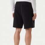 TOMMY HILFIGER MEN'S GLOBAL STRIPE SWEATSHORT BLACK - Image 2