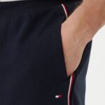 TOMMY HILFIGER MEN'S GLOBAL STRIPE SWEATSHORT DESERT SKY - Image 4