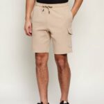 TOMMY HILFIGER MEN'S MIX MEDIA INTECHNO CARGO SHORT SANDALWOOD