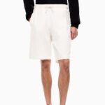 EMPORIO ARMANI LOGO SERIES COTTON SHORTS SUGAR SWIZZLE