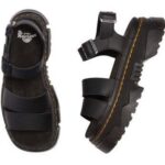 DR MARTENS MATTISON 2S SLIDE SANDALS BLACK ATHENA - Image 3