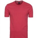 BOSS COTTON THOMPSON 01 JERSEY SHORT SLEEVE T-SHIRT MEDIUM RED