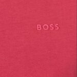BOSS COTTON THOMPSON 01 JERSEY SHORT SLEEVE T-SHIRT MEDIUM RED - Image 3