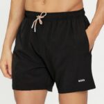 BOSS MEN'S TIO SWEAM SHORTS BLACK