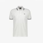 BOSS MAN PARLAY REGULAR FIT POLO SHIRT IN COTTON NATURAL