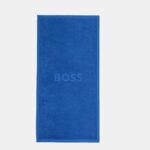 BOSS BEACH SOLID COTTON BEACH TOWEL BLUE 80x160cm.