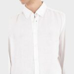 BOSS MEN'S LINEN SHIRT H-LIAM REGULAR FIT WHITE - Image 2