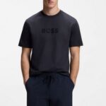 BOSS T-SHIRT CREW NECK DARK BLUE