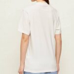 HUGO WOMAN T-SHIRT VINTAGE WITH PRINTED LOGO HUGO NATURAL - Image 2