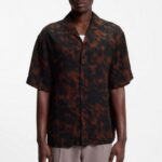 HUGO MEN'S OVERSIZED -FIT SHIRT WITH DIGITAL PRINTED OPEN MISCELLANEOUS