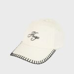 HUGO WOMAN LOGO CAP ALLY-SB JOCKEY  OPEN WHITE