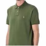 POLO RALPH LAUREN CUSTOM SLIM FIT BASIC MESH POLO OLIVE - Image 2