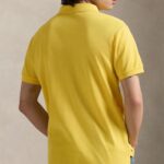 POLO RALPH LAUREN CUSTOM SLIM FIT BASIC MESH POLO YELLOW - Image 2