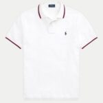 POLO RALPH LAUREN CUSTOM SLIM FIT MESH POLO SHIRT WHITE - Image 4