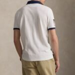 POLO RALPH LAUREN CLASSIC FIT CREST MESH POLO SHIRT WHITE - Image 2