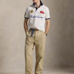 POLO RALPH LAUREN CLASSIC FIT CREST MESH POLO SHIRT WHITE - Image 3