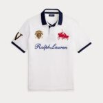 POLO RALPH LAUREN CLASSIC FIT CREST MESH POLO SHIRT WHITE - Image 4
