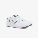 LACOSTE MEN’S SNEAKERS LEATHER T-CLIP SET WHITE/GRY