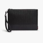 TOMMY HILFIGER MEN TH WOVEN POUCH BLACK