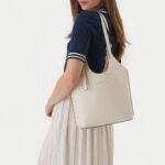 TOMMY HILFIGER WOMAN'S TH MODERN MINI TOTE SOFT CREAM - Image 3