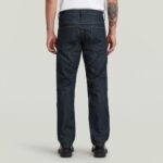 G-STAR MENS BIKER PATCHED SLIM JEANS NEO RAW DENIM DARK BLUE - Image 2