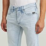 G-STAR MENS STREEM SLIM TAPERED JEANS  SUN FADED BLUE GALENA - Image 4