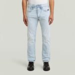 G-STAR MENS STREEM SLIM TAPERED JEANS  SUN FADED BLUE GALENA