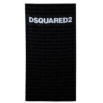 DSQUARED2 BEACH TOWEL COTTON BLACK