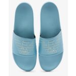 EMPORIO ARMANI CASUAL LOGO SLIDE SKY BLUE + WHISPER WHITE