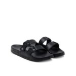 EMPORIO ARMANI MEN'S SCARPE BEACHWEAR SLIPPERS  BLACK