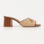 KARL LAGERFELD PLAZA II RAFFIA SIGNIA SLIDE NATURAL - Image 3