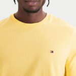 TOMMY HILFIGER MEN'S FLAG EMBROIDERY CREW NECK T-SHIRT CITRONELLA - Image 3