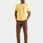 TOMMY HILFIGER MEN'S FLAG EMBROIDERY CREW NECK T-SHIRT CITRONELLA - Image 4