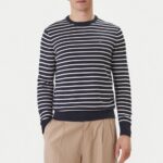 TOMMY HILFIGER MEN'S ESS SEASONAL REG-FIT SOLID TEE DESERT SKY/ IVORY PETAL