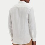TOMMY HILFIGER MEN'S LINEN SHIRT REGULAR FIT WHITE - Image 2