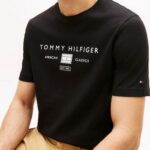 TOMMY HILFIGER MEN'S T-SHIRTS CREWNECK BLACK - Image 2