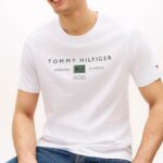 TOMMY HILFIGER MEN'S T-SHIRTS CREWNECK WHITE - Image 2
