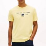 TOMMY HILFIGER MEN'S T-SHIRTS CREWNECK CITRONELLA