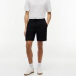 TOMMY HILFIGER DOVER LINEN BLEND 8 INSEAM CHINO SHORTS BLACK - Image 3