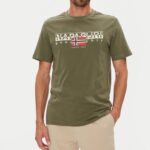 NAPAPIJRI MEN AYLMER SHORT SLEEVE T-SHIRT DARK OLIVE