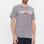 NAPAPIJRI MEN AYLMER SHORT SLEEVE T-SHIRT SHARK SKIN